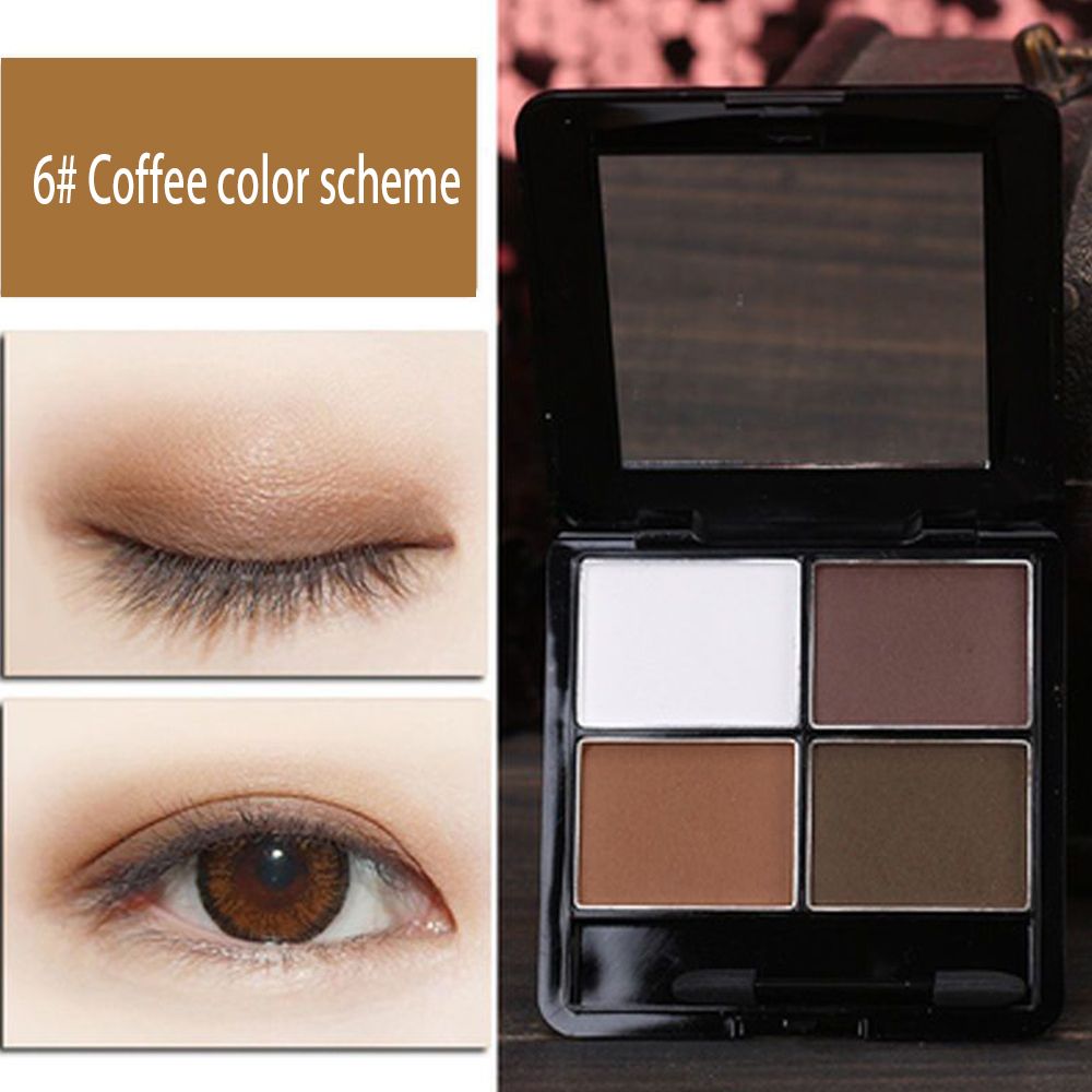 Clearance Sale Popular super hot coffee color eye shadow waterproof priming plain face matt natural daily earth color students
