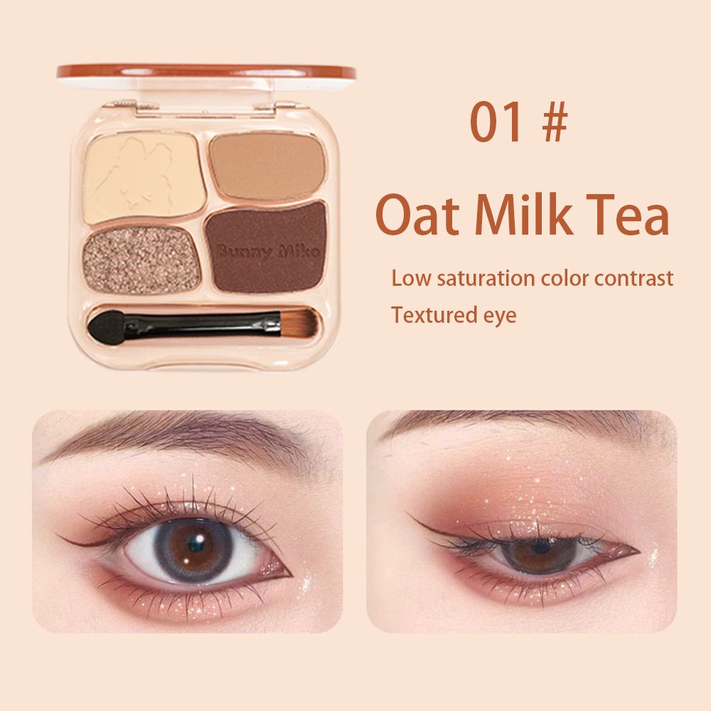 Clearance Sale Rabbit Witch Sweet Fun Party eye shadow quad Pearlescent Matte Large Ground color eye shadow Plate Student Fair Price Makeup