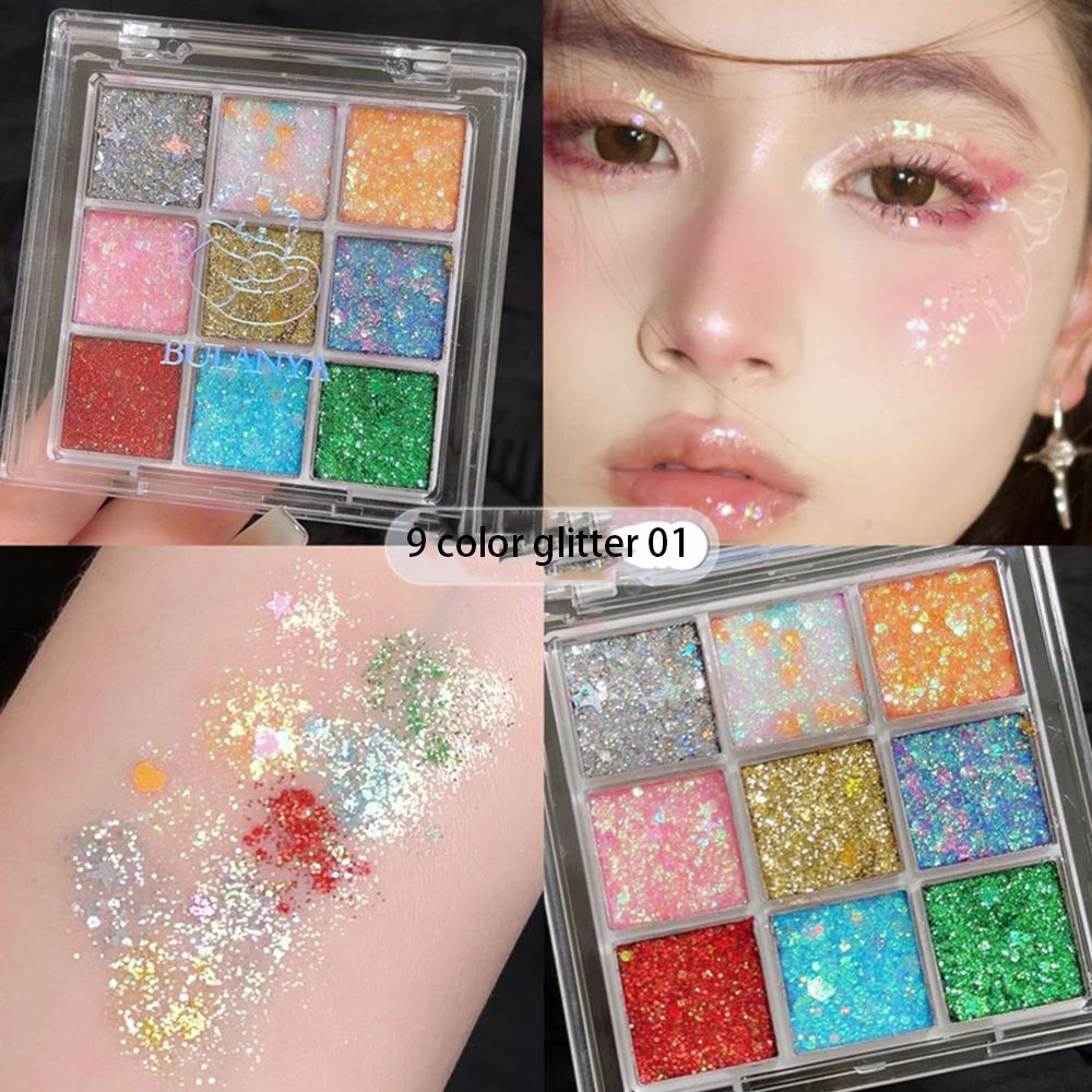 Clearance Sale Capel 25 color mermaid sequins eye shadow explodes shiny transparent earth color pearlescent matte student stage makeup
