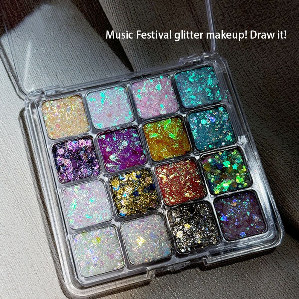 Clearance Sale Capel 25 color mermaid sequins eye shadow explodes shiny transparent earth color pearlescent matte student stage makeup