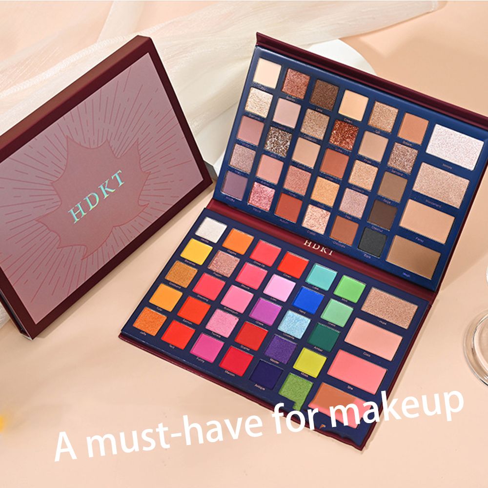 Clearance Sale 68 color eye shadow disc cos stage makeup pearlescent color makeup disc high gloss powder blusher eye shadow integrated disc