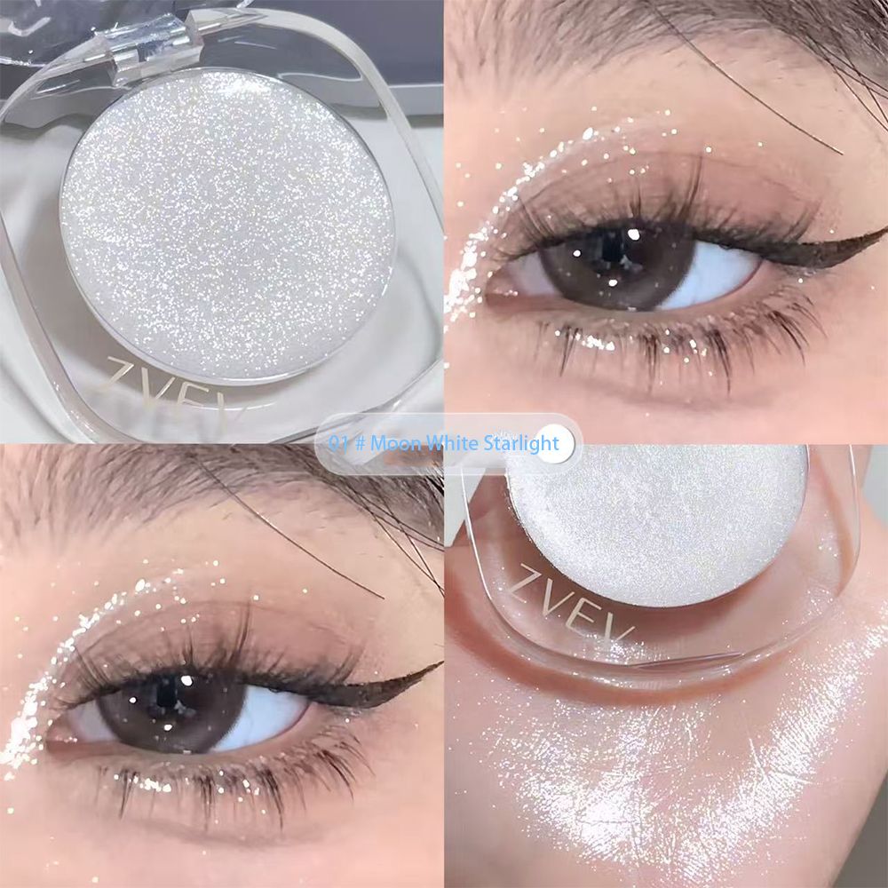 Clearance Sale Single color explosive flash eye shadow plate delicate, clear, shiny, pearly, broken diamond girls' advanced color eye shadow cream