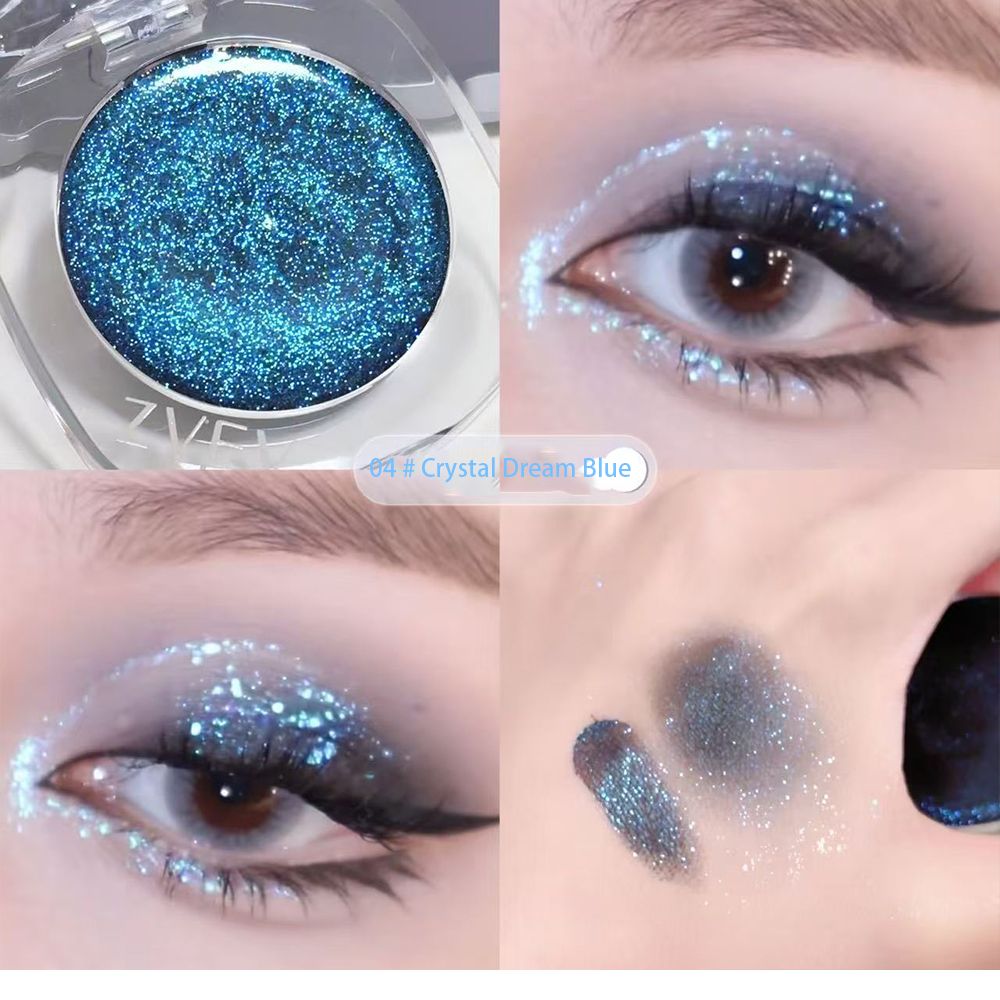 Clearance Sale Single color explosive flash eye shadow plate delicate, clear, shiny, pearly, broken diamond girls' advanced color eye shadow cream