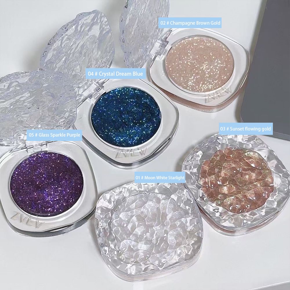Clearance Sale Single color explosive flash eye shadow plate delicate, clear, shiny, pearly, broken diamond girls' advanced color eye shadow cream