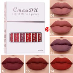 Clearance Sale 6PCS/set lipstick lip gloss set makeup long-lasting liquid lipstick set makeup matte non stick cup lip gloss