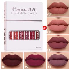 Clearance Sale 6PCS/set lipstick lip gloss set makeup long-lasting liquid lipstick set makeup matte non stick cup lip gloss