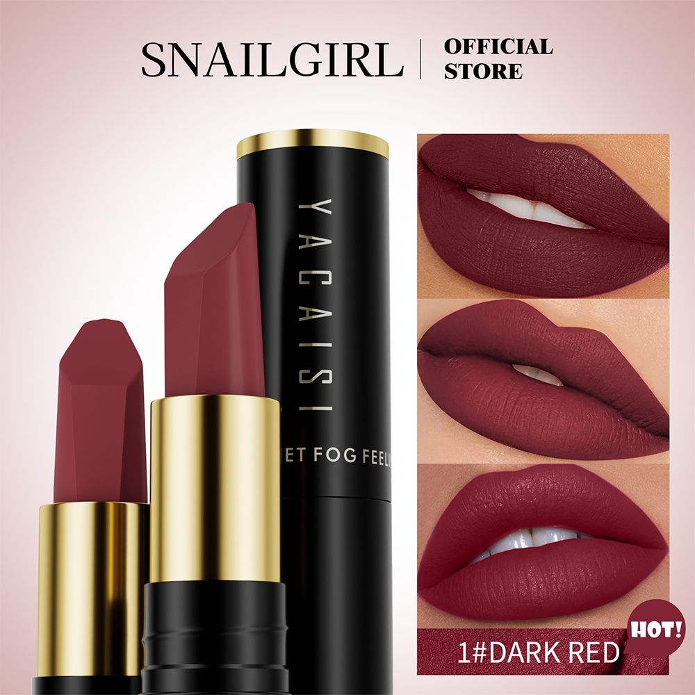 [Today's Special Offer] Hyaluronic Acid Velvet Lipstick Matte Plain Whitening Student Lipstick Non Staining Glass Non Fading Lip Gloss Matte Velvet Hyaluronic Acid Lipstick Waterproof Makeup