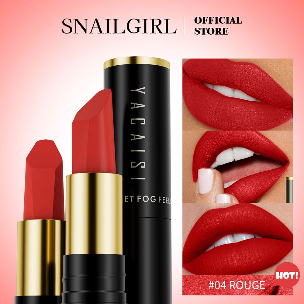 [Today's Special Offer] Hyaluronic Acid Velvet Lipstick Matte Plain Whitening Student Lipstick Non Staining Glass Non Fading Lip Gloss Matte Velvet Hyaluronic Acid Lipstick Waterproof Makeup
