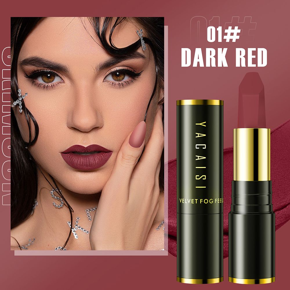 [Today's Special Offer] Hyaluronic Acid Velvet Lipstick Matte Plain Whitening Student Lipstick Non Staining Glass Non Fading Lip Gloss Matte Velvet Hyaluronic Acid Lipstick Waterproof Makeup