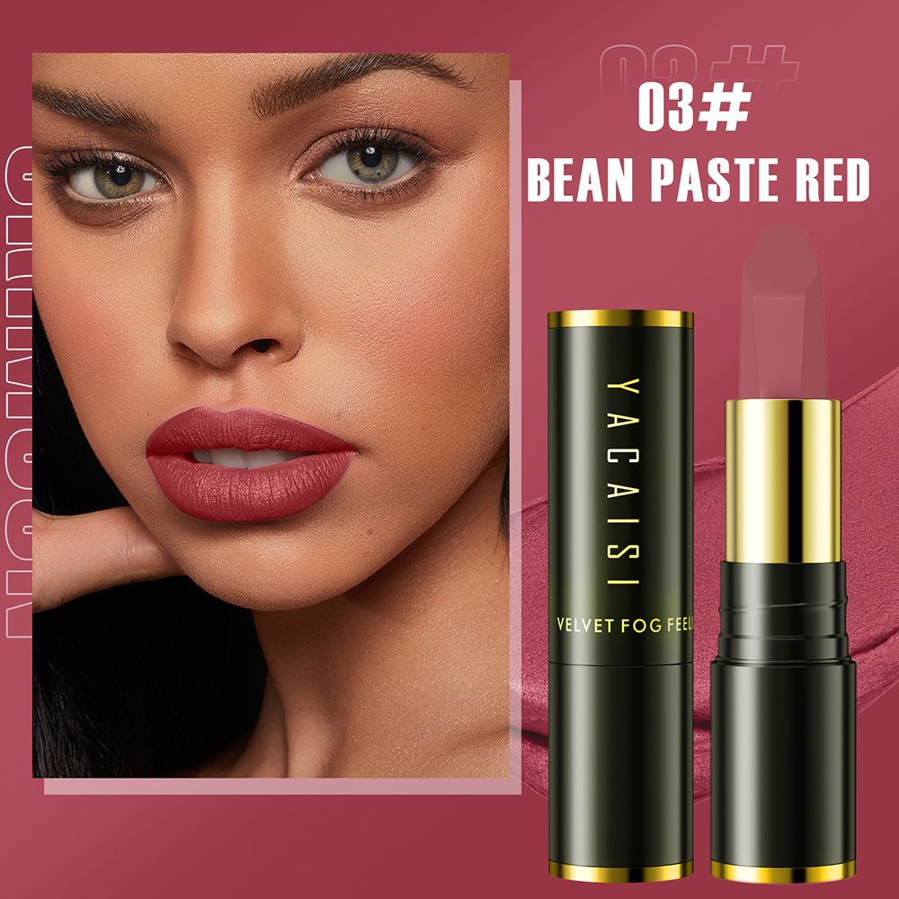 [Today's Special Offer] Hyaluronic Acid Velvet Lipstick Matte Plain Whitening Student Lipstick Non Staining Glass Non Fading Lip Gloss Matte Velvet Hyaluronic Acid Lipstick Waterproof Makeup