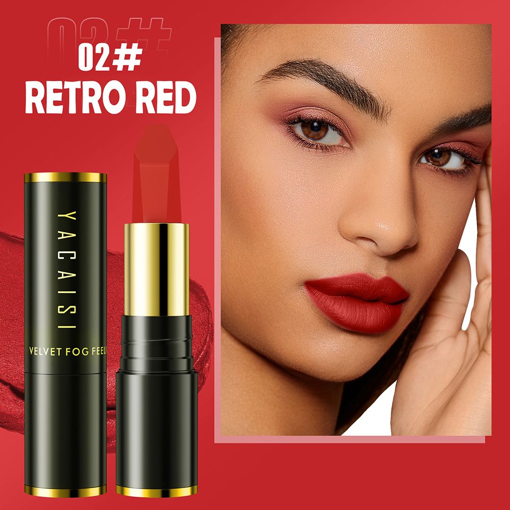 [Today's Special Offer] Hyaluronic Acid Velvet Lipstick Matte Plain Whitening Student Lipstick Non Staining Glass Non Fading Lip Gloss Matte Velvet Hyaluronic Acid Lipstick Waterproof Makeup