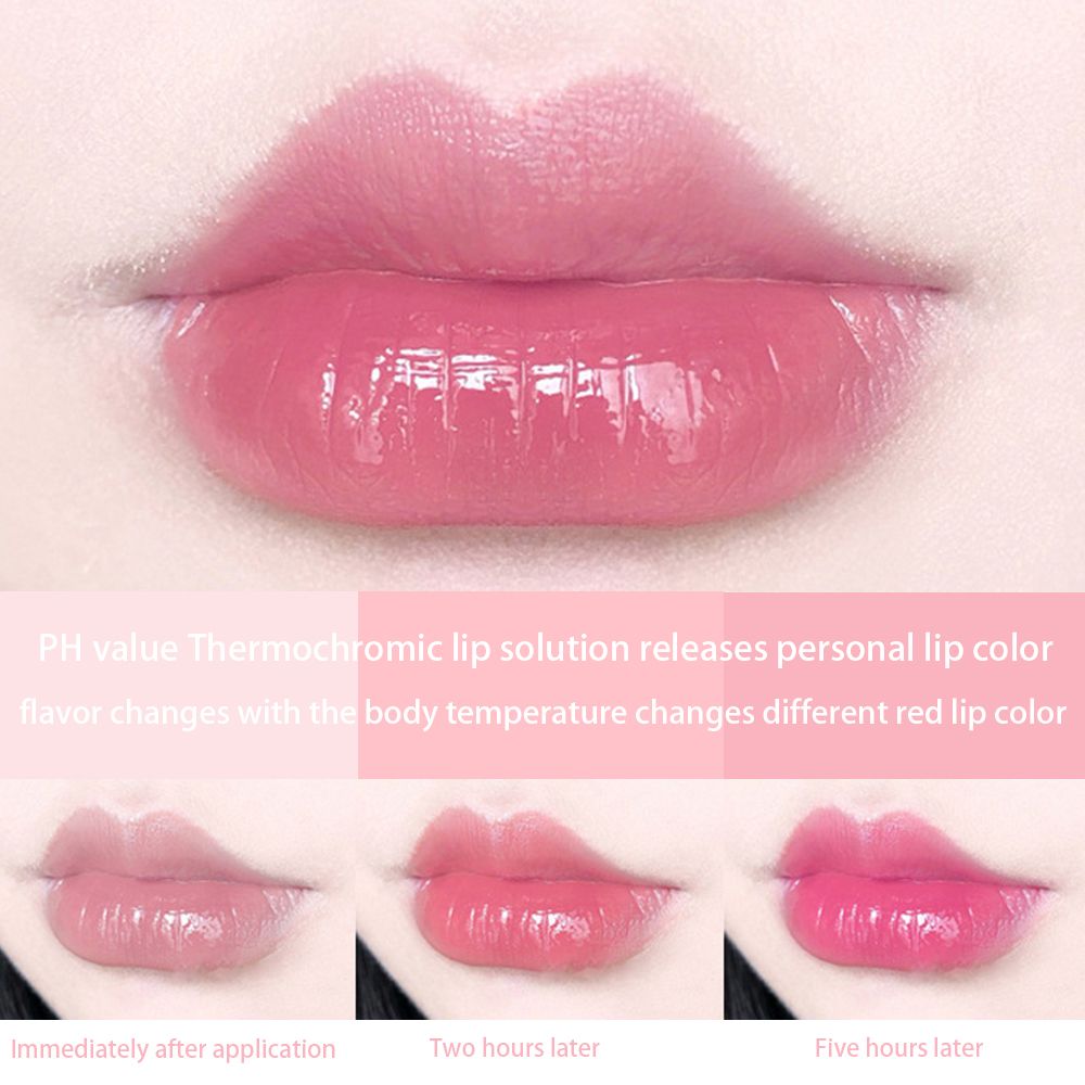 Honey Peach Girl's Color Changing Lipstick Moisturizing, Moisturizing and Makeup Keeping Honey Peach Crystal Jelly Warm lipstick Temperature Changing Lipstick Moisturizing, Lasting Lipgloss, Lip Care