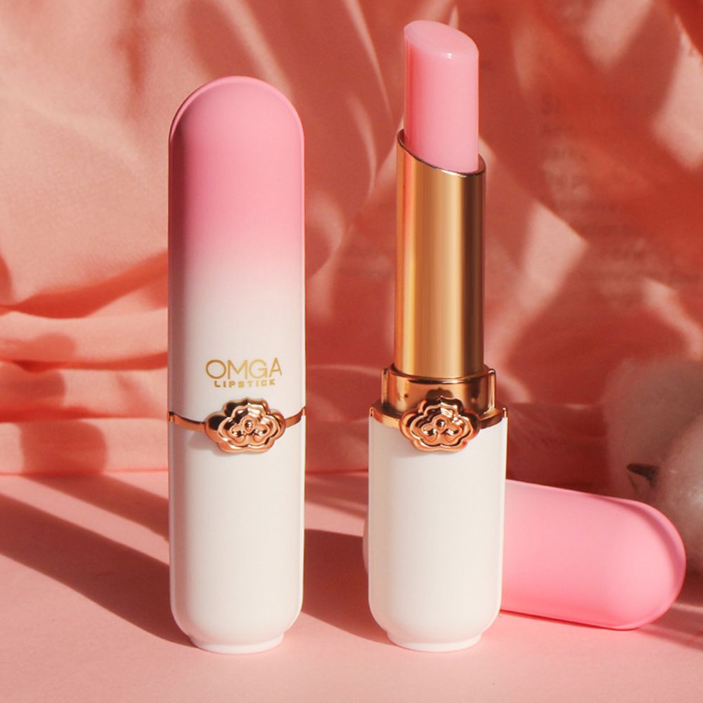 Honey Peach Girl's Color Changing Lipstick Moisturizing, Moisturizing and Makeup Keeping Honey Peach Crystal Jelly Warm lipstick Temperature Changing Lipstick Moisturizing, Lasting Lipgloss, Lip Care