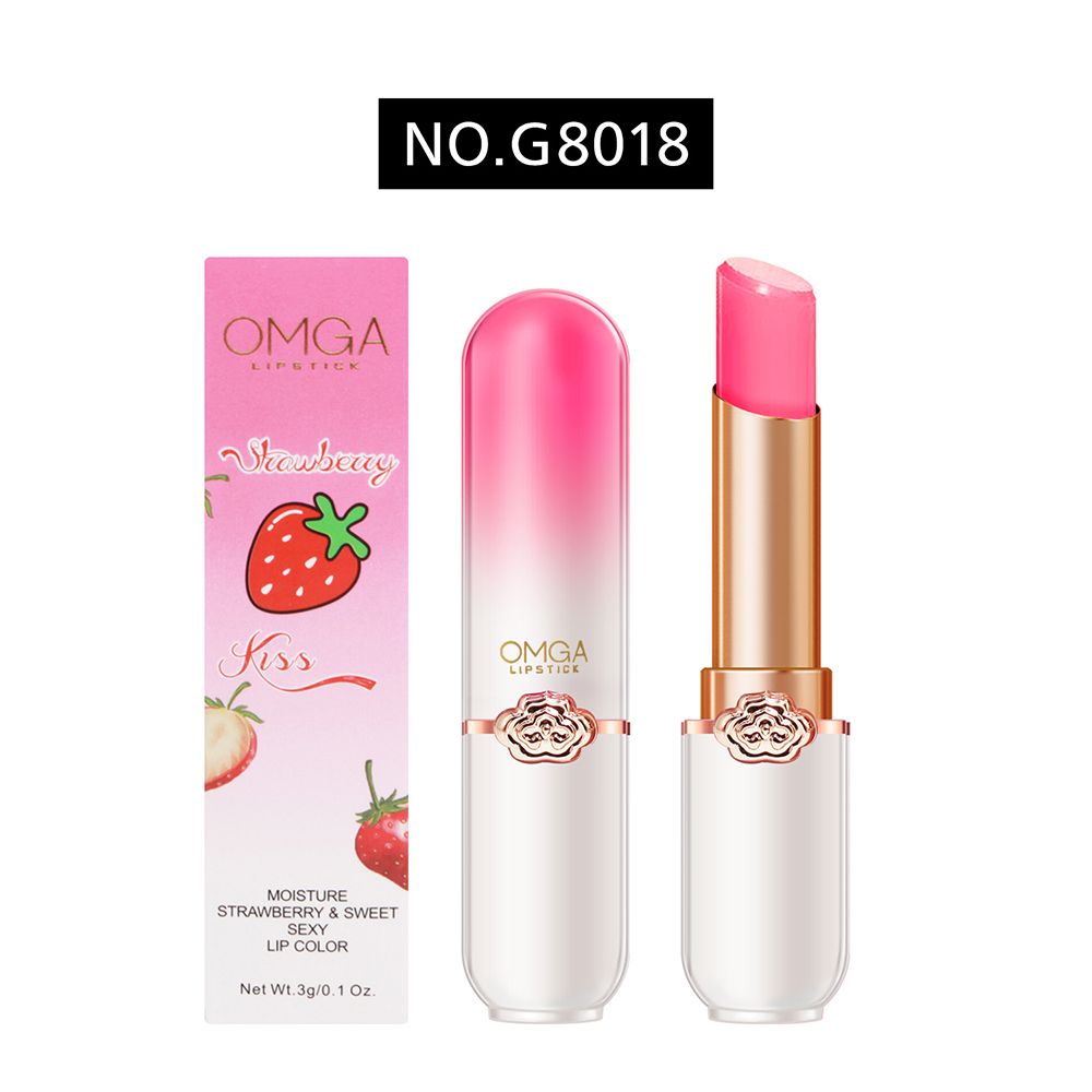 Honey Peach Girl's Color Changing Lipstick Moisturizing, Moisturizing and Makeup Keeping Honey Peach Crystal Jelly Warm lipstick Temperature Changing Lipstick Moisturizing, Lasting Lipgloss, Lip Care