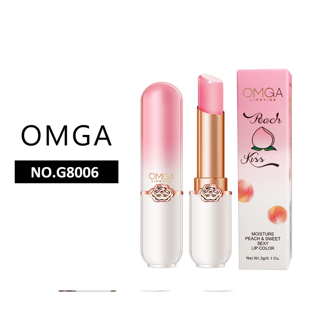 Honey Peach Girl's Color Changing Lipstick Moisturizing, Moisturizing and Makeup Keeping Honey Peach Crystal Jelly Warm lipstick Temperature Changing Lipstick Moisturizing, Lasting Lipgloss, Lip Care