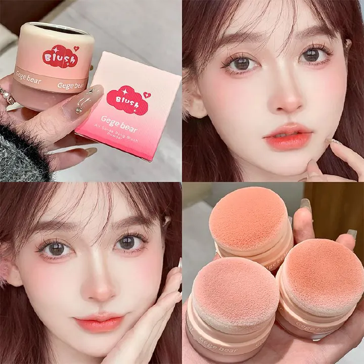 （Clearance Sale） Air sensitive blush pink matte high gloss cosmetic puff natural nude makeup low saturation makeup