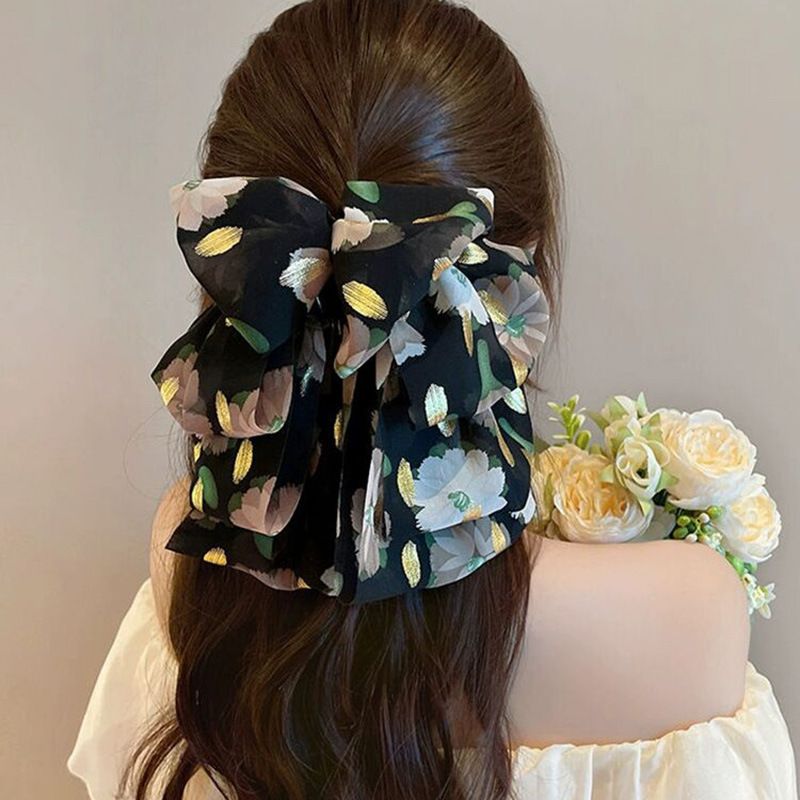 Retro style pearl bow clip, women's back of the head, low ponytail hair clip, half tied hair clip, temperament hair accessory, high-end temperament, elegant low ponytail hair accessory, hair clip