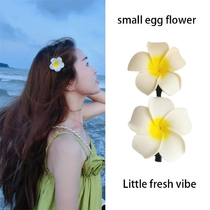 Clearance Sale Beach vacation frangeria hairpin Travel photo shoot Fashion headwear flower edge clip large, medium and small size fairy hair clip