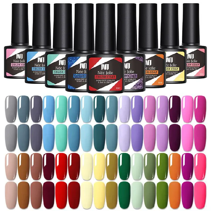 4PCS/SETS New frosting effect fashionable women's nail polish glue set 4-color small set nail enhancement