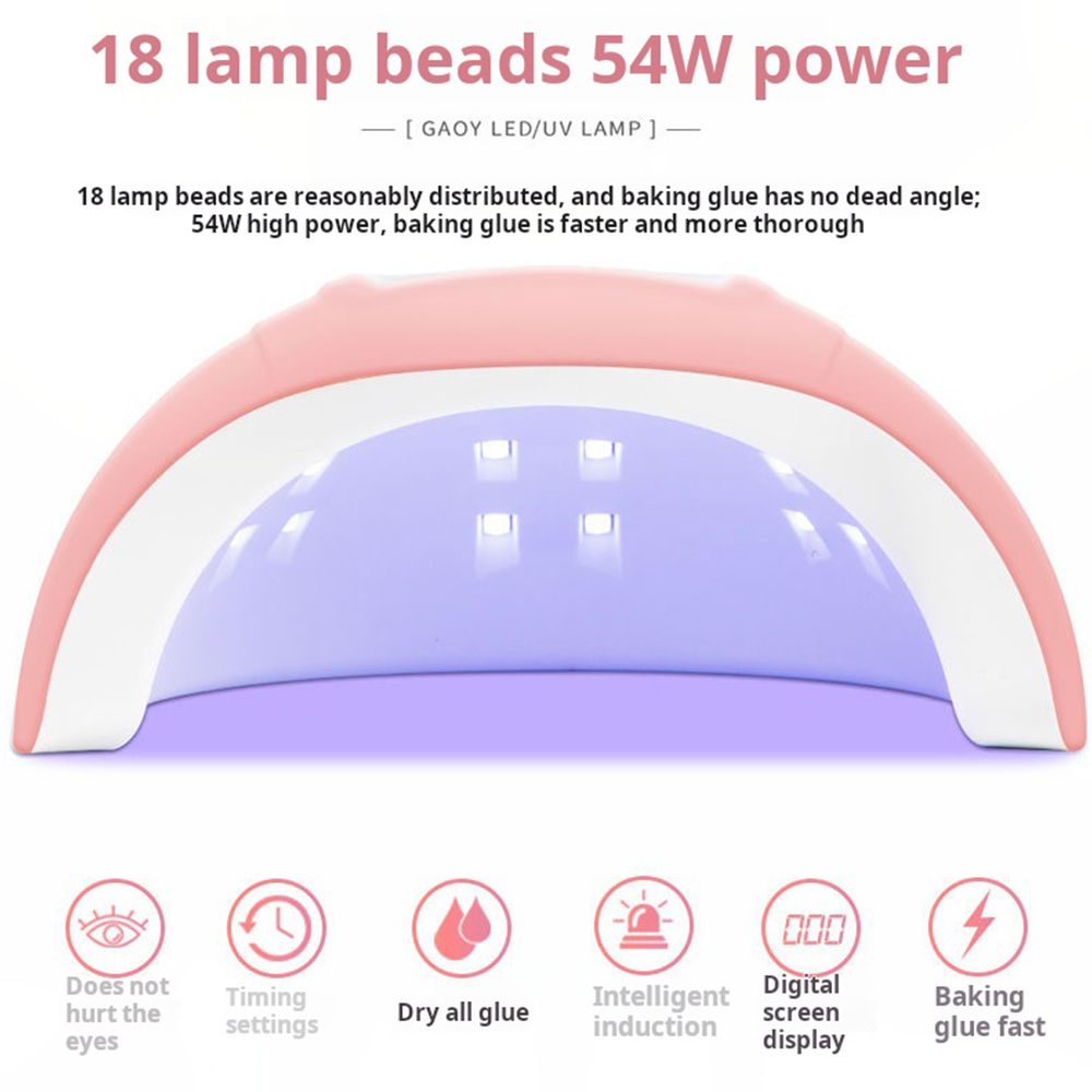 54w Nail Light Mini Grill Light USB electric nail tool with plug nail light Therapy light dryer Nail drying lamp