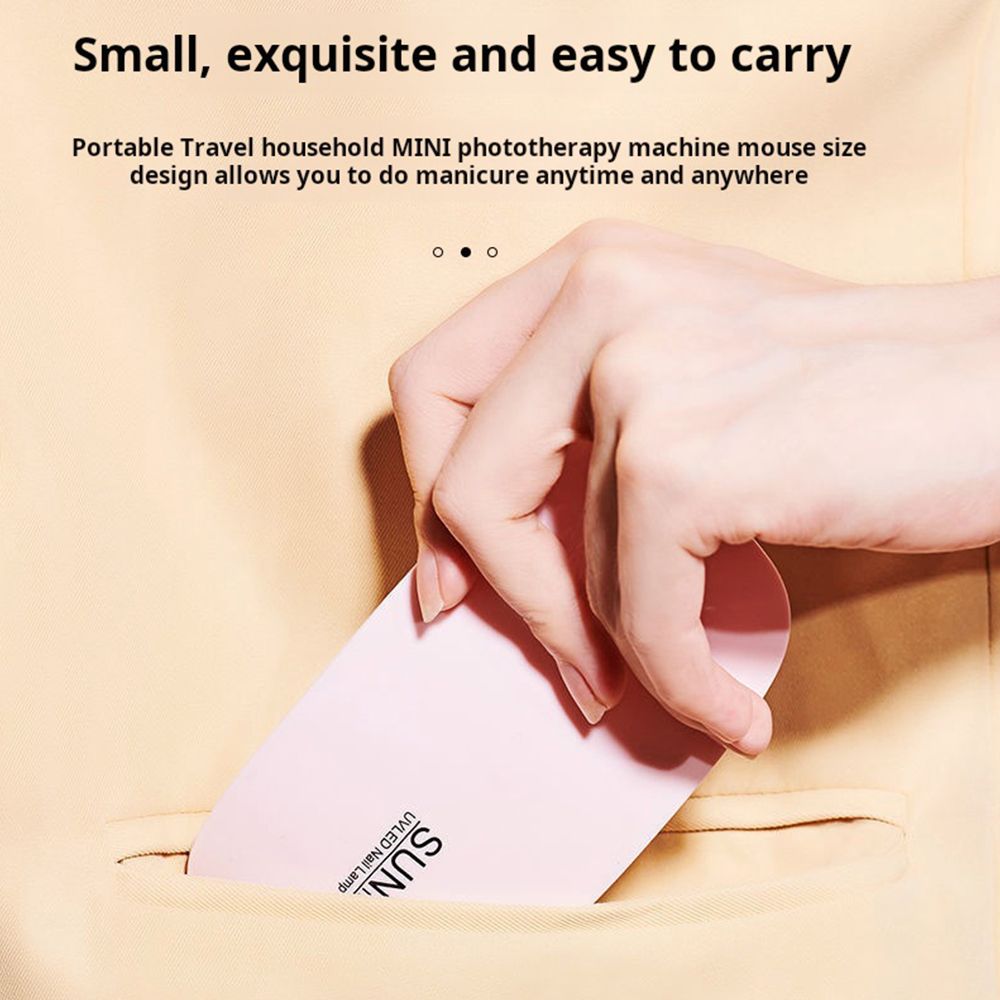 Mini nail polish drying light USB port folding mouse light therapy light Small nail light is very convenient for home use