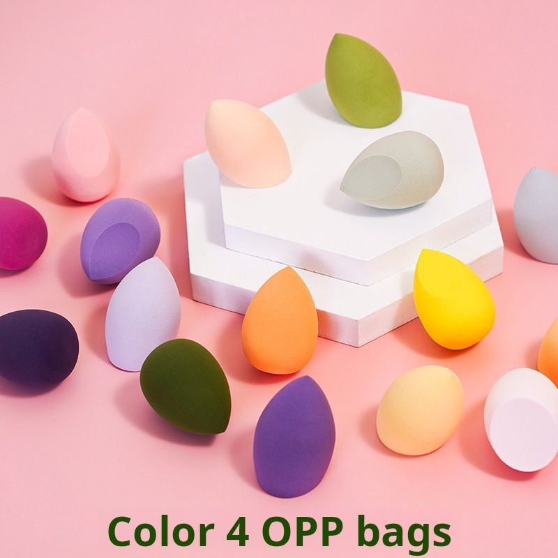Clearance Sale  One box of 4 packs Makeup Egg Air Cushion Makeup Egg Sponge Egg Powder Free Powder Storage Box Wet and Dry Storage Box Makeup Egg Set