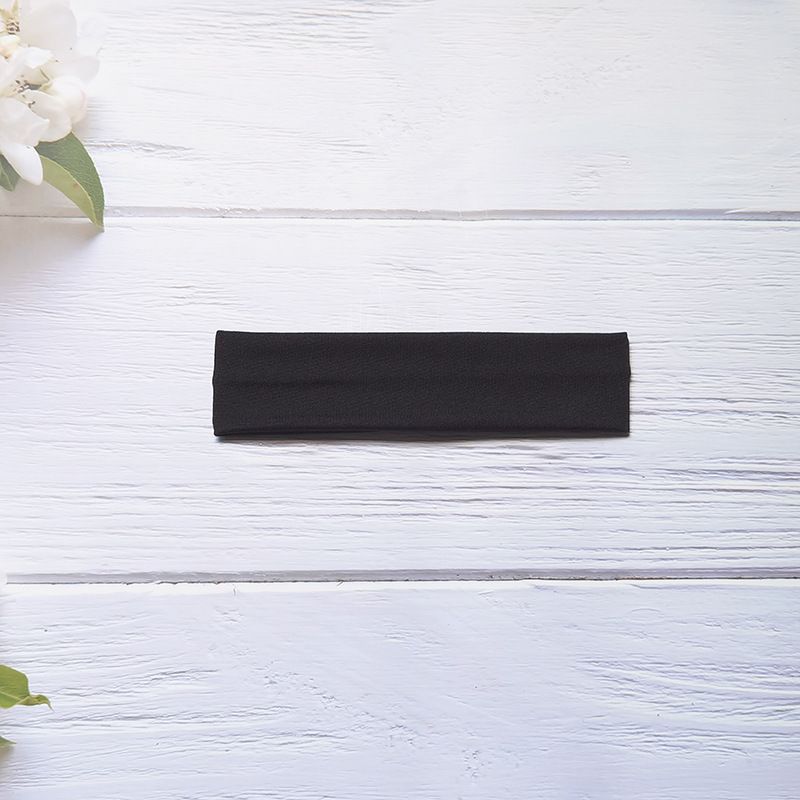 European and American Fashion Solid Color High Elasticity Headband Yoga Sports Headband Hair Accessories Sweat Absorbing Headband Headband Wide Edge Headband