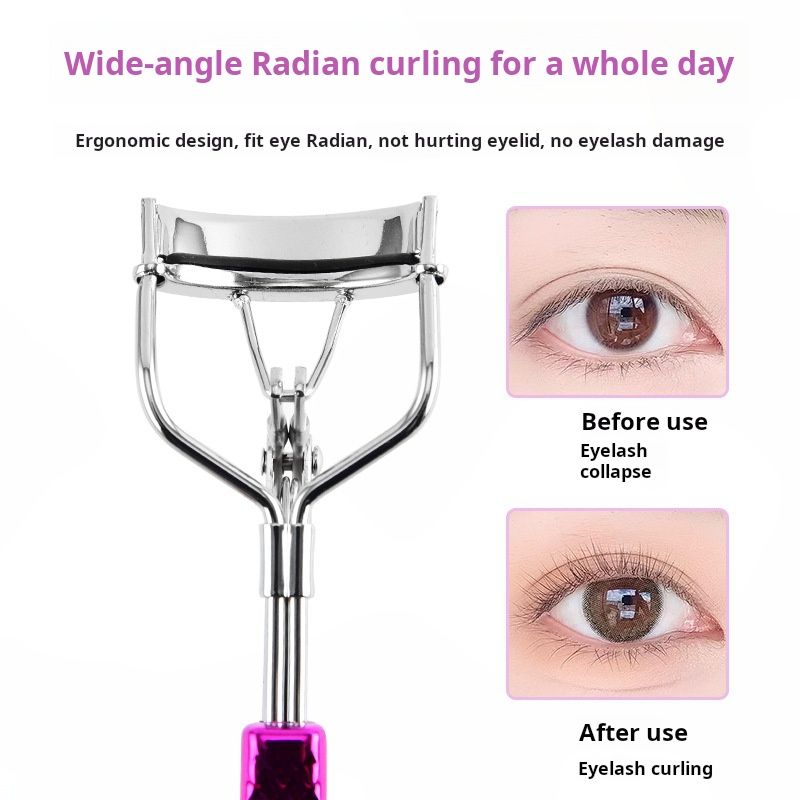 Eyelash curler, fake eyelash curler, wide-angle style, soaring naturally, curling stainless steel eyelash curler