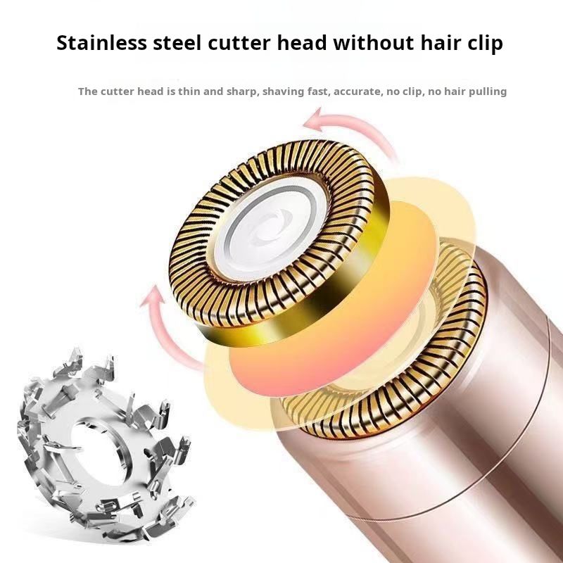 Women's hair removal device, electric shaver, private parts, armpits, facial hair, lip hair, leg hair, shaver, knife hair removal device, suitable for both men and women