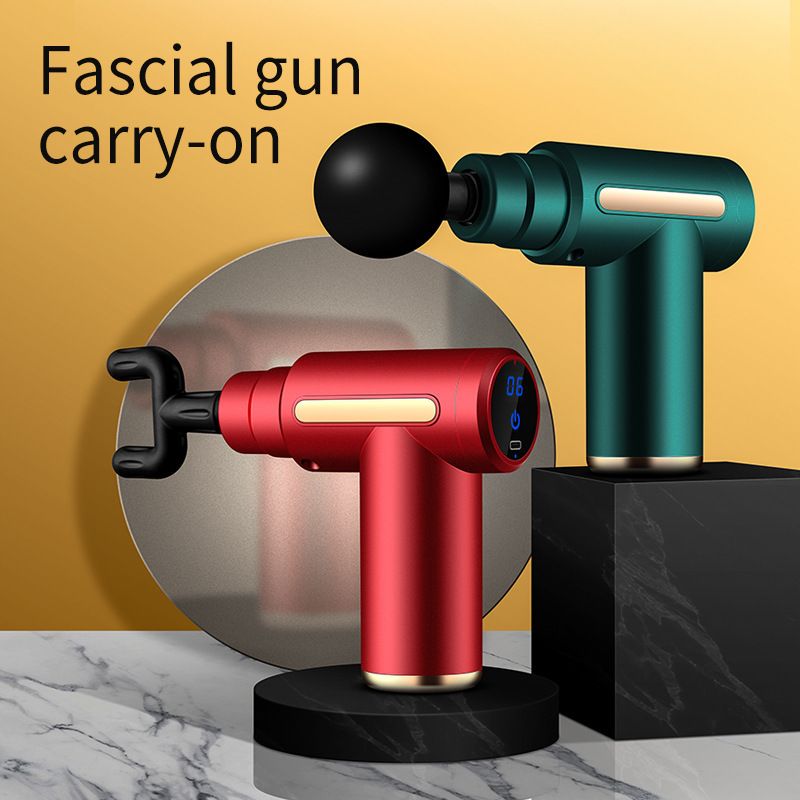 Electric massager for muscle relief, handheld body massager, massage gun, USB mini charging fascia gun