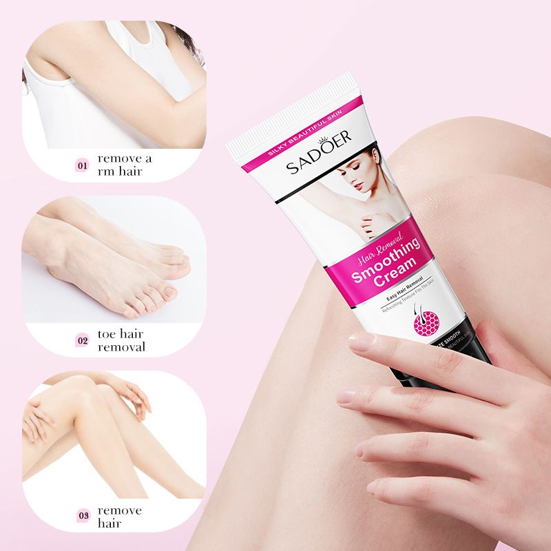 SADOER Gentle skin cleansing and hair removal cream SADOER body care products 50g Fresh arms, armpits, legs, men and women, soft and gentle hair removal cream