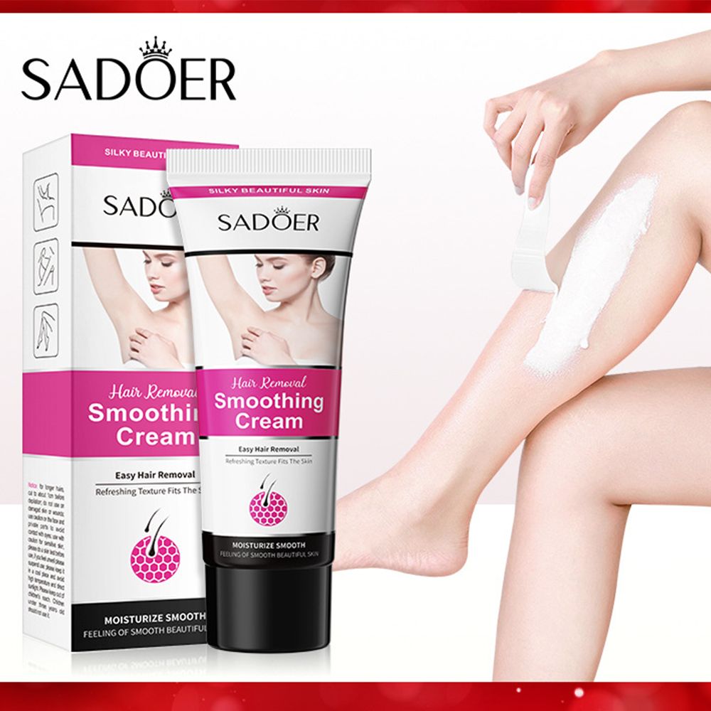 SADOER Gentle skin cleansing and hair removal cream SADOER body care products 50g Fresh arms, armpits, legs, men and women, soft and gentle hair removal cream