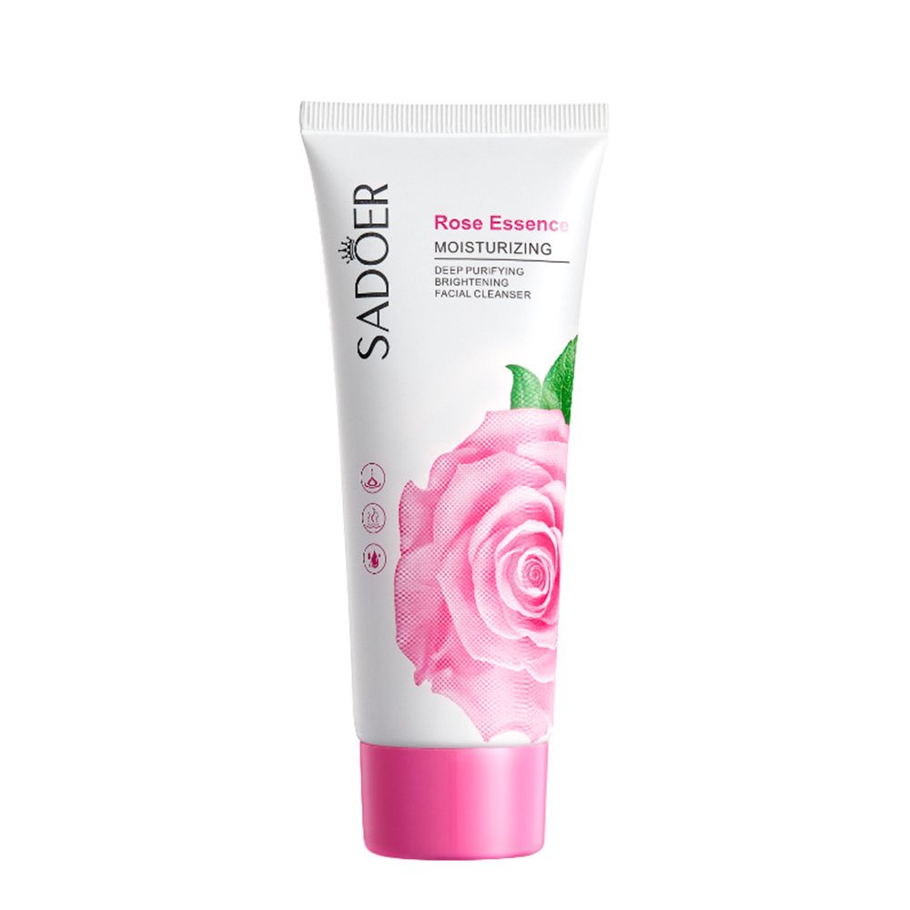 Facial cleanser SADOER rose cleanser 100g deep cleanser moisturizing skin brightening cleanser facial cleanser