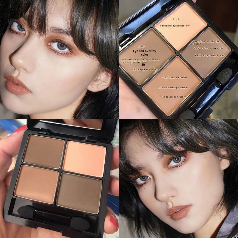 Clearance Sale Popular super hot coffee color eye shadow waterproof priming plain face matt natural daily earth color students