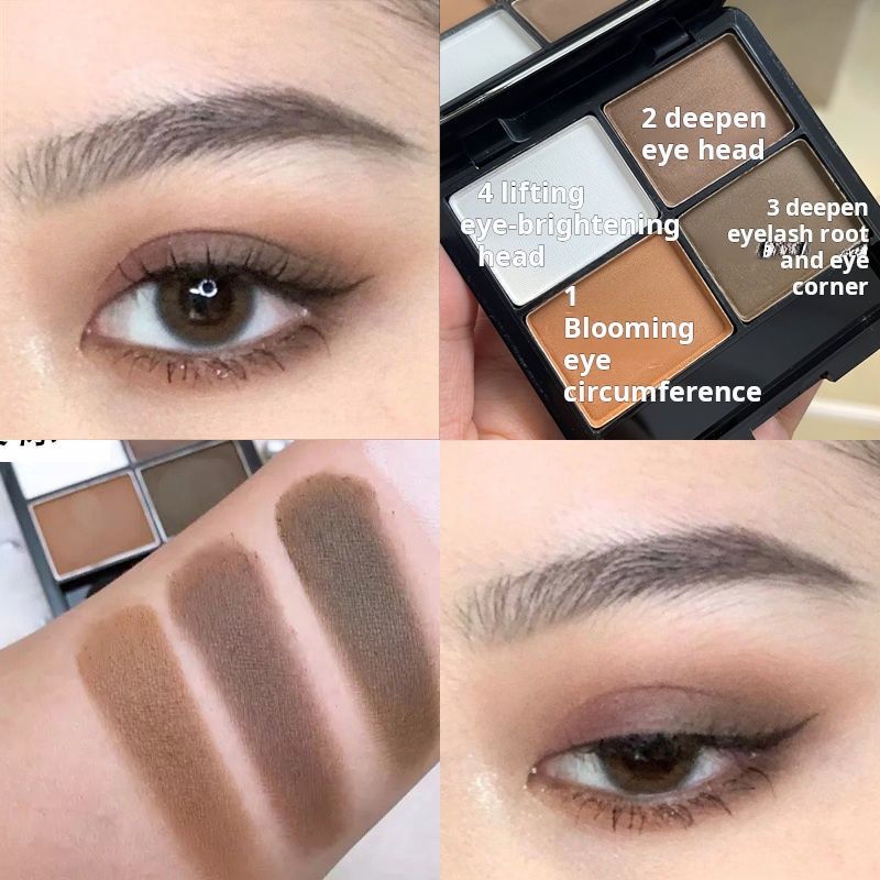 Clearance Sale Popular super hot coffee color eye shadow waterproof priming plain face matt natural daily earth color students