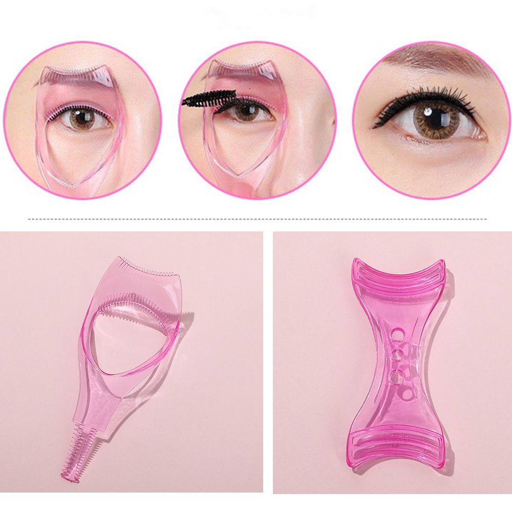 Clearance Sale  Eye Makeup 3 in 1 Mascara Eyeliner Applicator False Eyelash Flapper Makeup Tool Eyeliner Assist Eye Makeup Template Brush Eyelash Card Thrush Curling Novice Eye Flapper  tool