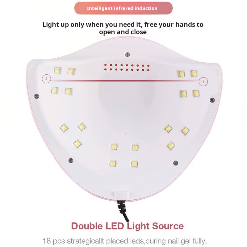 54w Nail Light Mini Grill Light USB electric nail tool with plug nail light Therapy light dryer Nail drying lamp