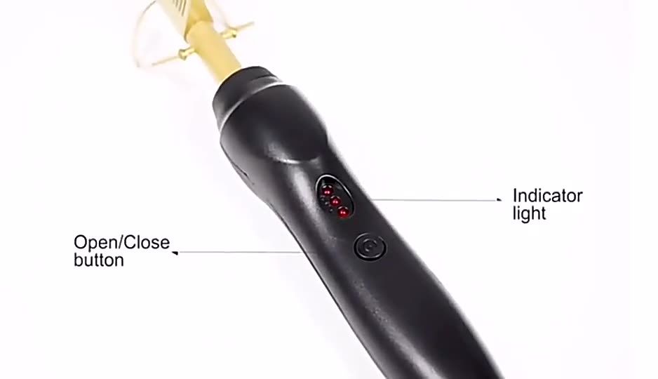 Hot Comb Bangs wet and dry copper comb straight hair curling rod household straightening multi-function electric heated comb straight hair comb