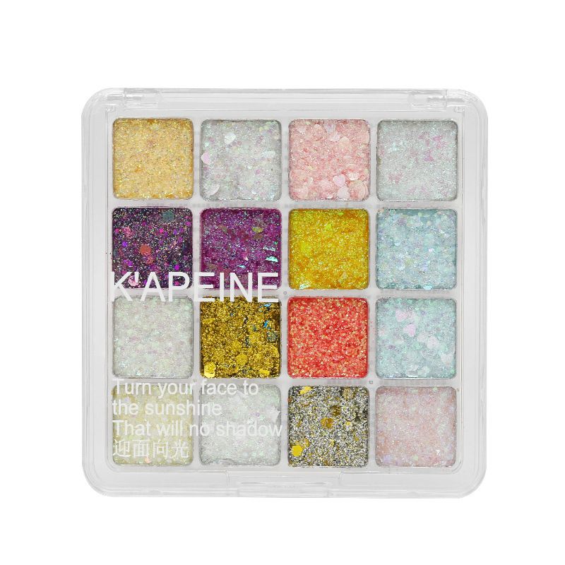 Clearance Sale Capel 25 color mermaid sequins eye shadow explodes shiny transparent earth color pearlescent matte student stage makeup