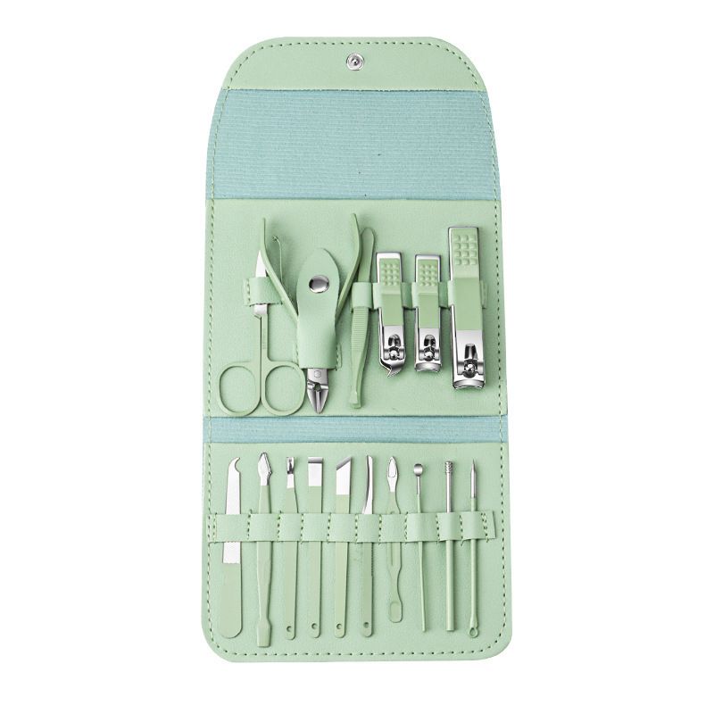 Nail clipper set, 16 piece nail tool set, complete set of nail clippers, home beauty set, nail clipper set
