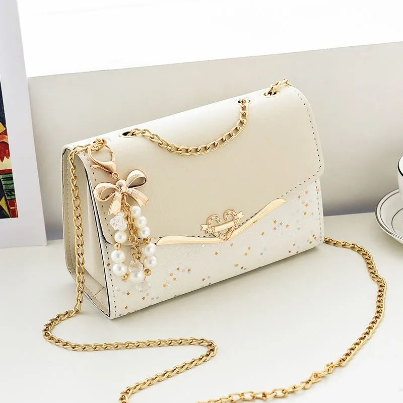 Fashion bag Women's bag Crossbody bag Sequined shoulder bag Korean version women's bag mobile phone bag coin purse
