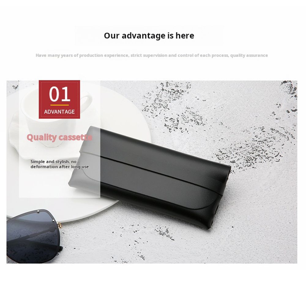 Leather glasses case Portable glasses case PU woven bag Sunglasses case Sunglasses storage case
