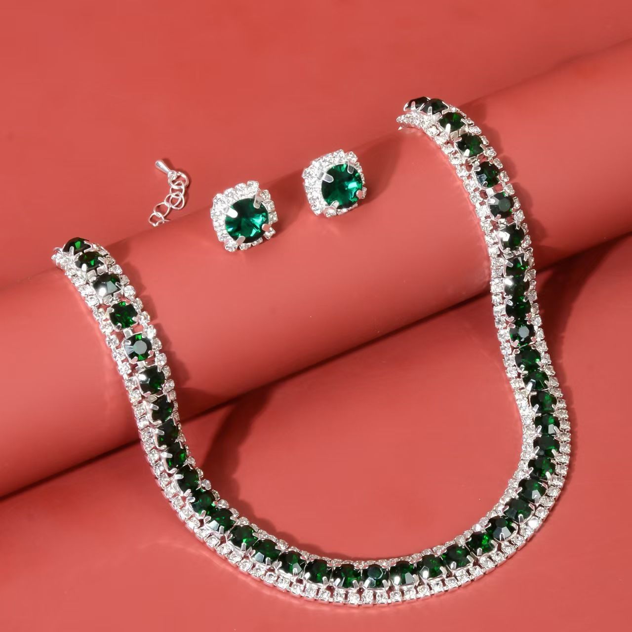 Clearance Sale Necklace, gemstone, women's earring set, collarbone chain, high-end accessory Necklace and earring set