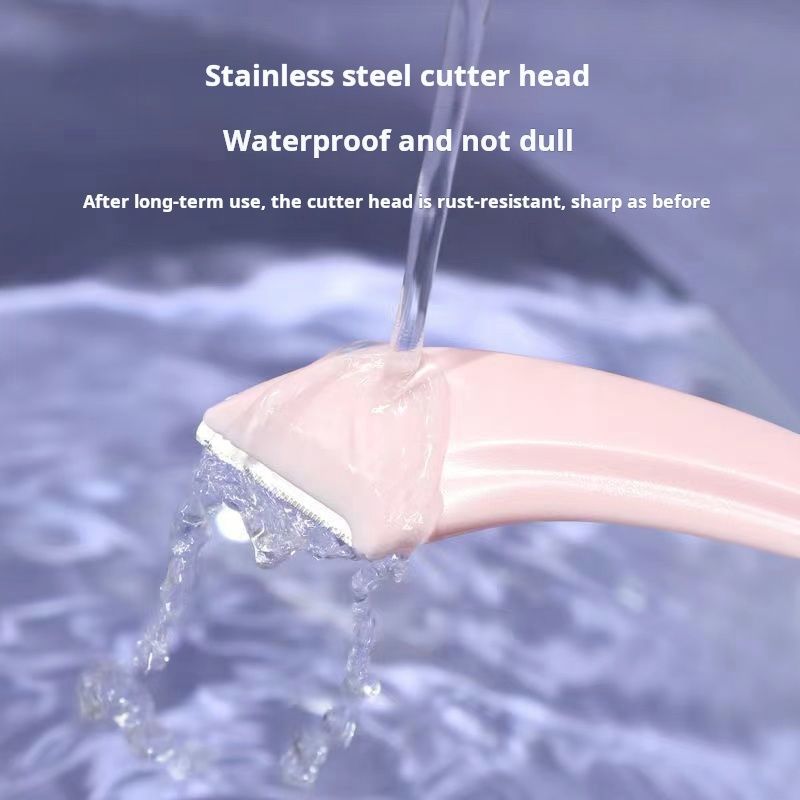 Clearance Sale  Beginner's Safe Eyebrow Trimmer New Eyebrow Trimmer Scissors Anti Scratch Bending Moon Eyebrow Scraper Set for Beginners