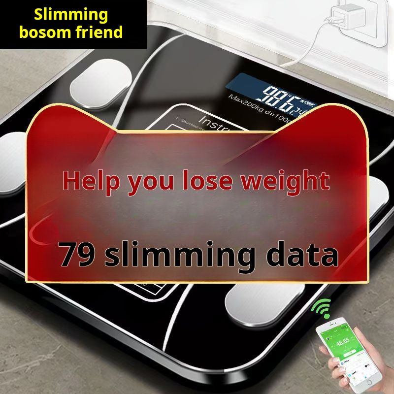 Rechargeable Bluetooth AI Intelligent Body Fat Scale Electronic Scale Weight Scale Household Body Weighing