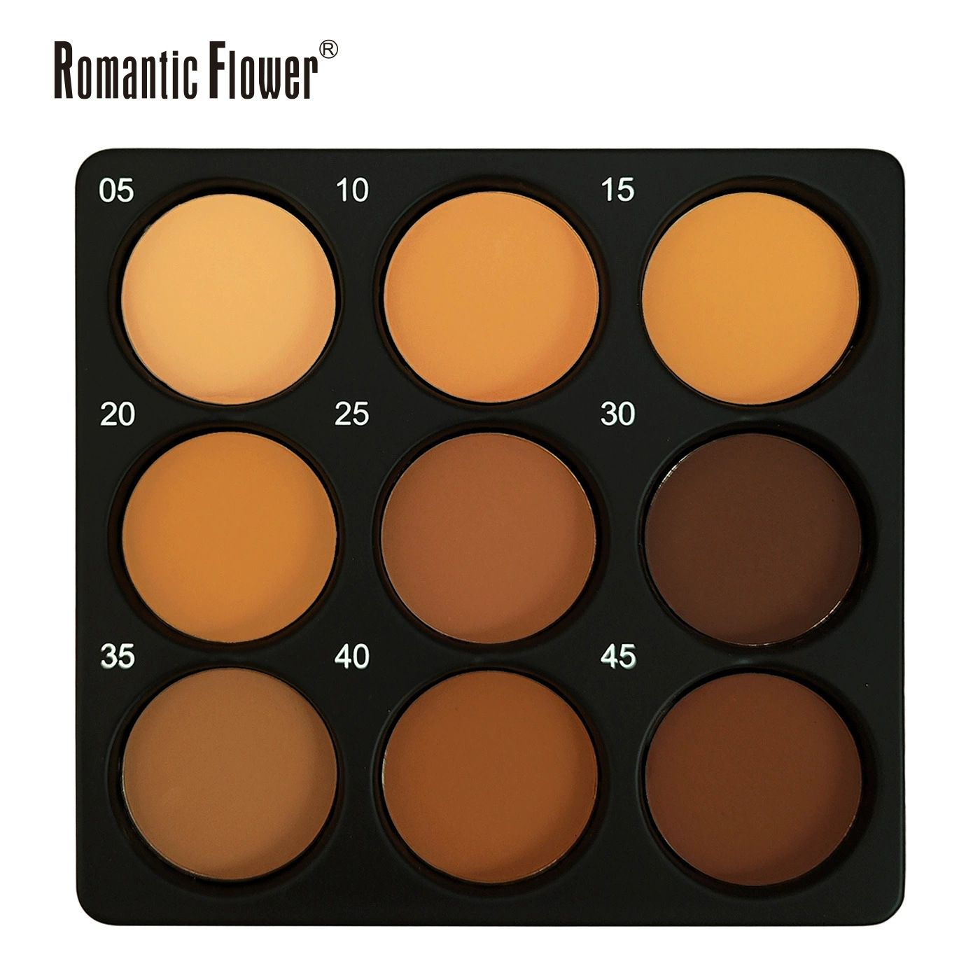 9-color dark powder repair plate concealer matte waterproof durable natural makeup plate