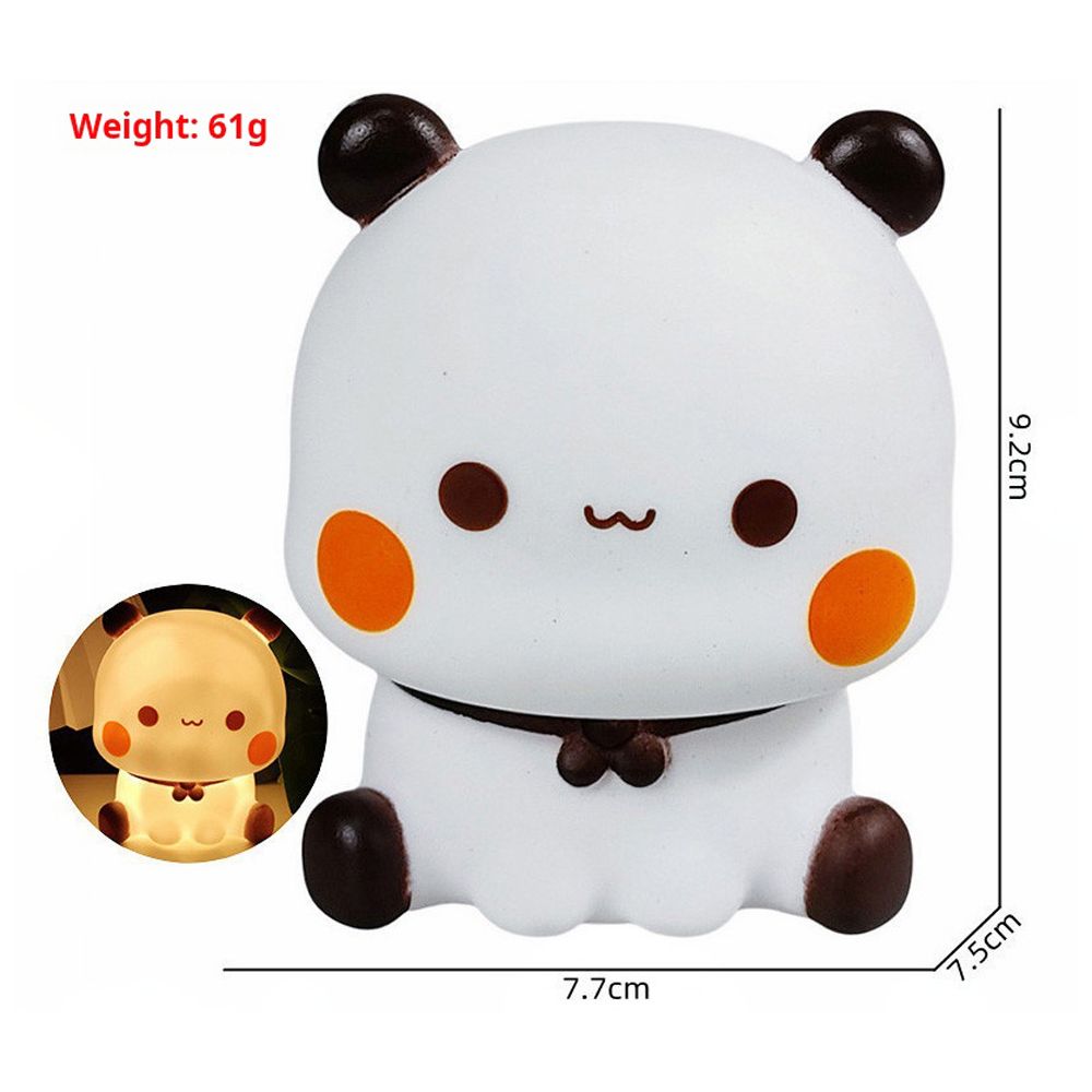 Crayon Shin-chan Little Panda Xiao Bai Night Light Bedside Bedroom Baby Sleep Infant Nursing Snap Light Soft Light Eye Protection Desk Lamp