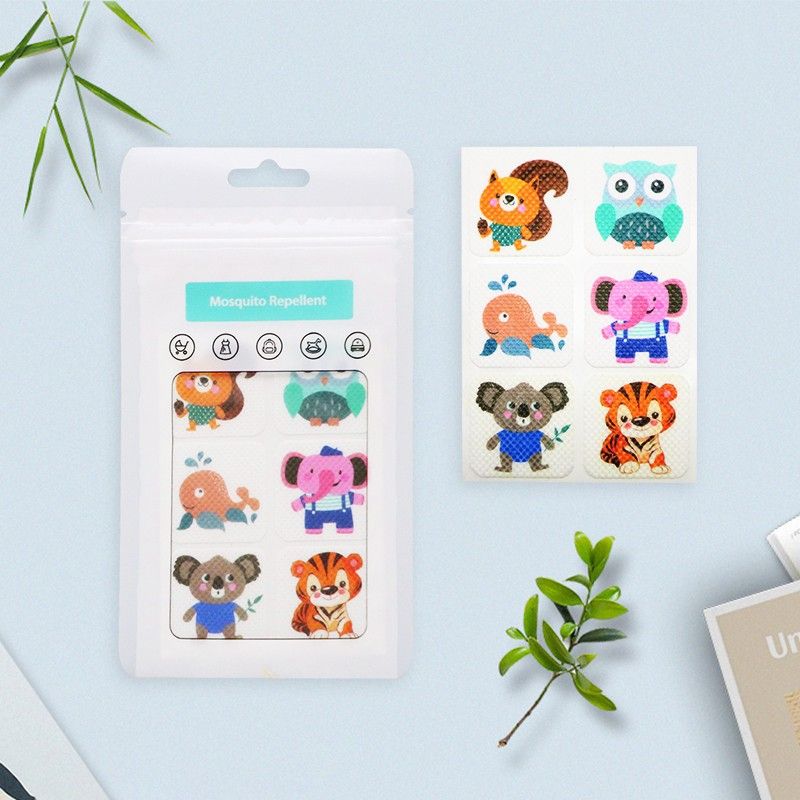 Children's and adults' mosquito repellent stickers, summer outdoor physical mosquito prevention, long-lasting protection, mosquito repellent plant formula