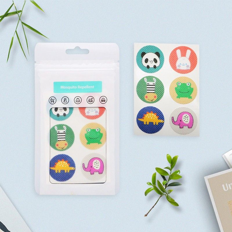 Children's and adults' mosquito repellent stickers, summer outdoor physical mosquito prevention, long-lasting protection, mosquito repellent plant formula