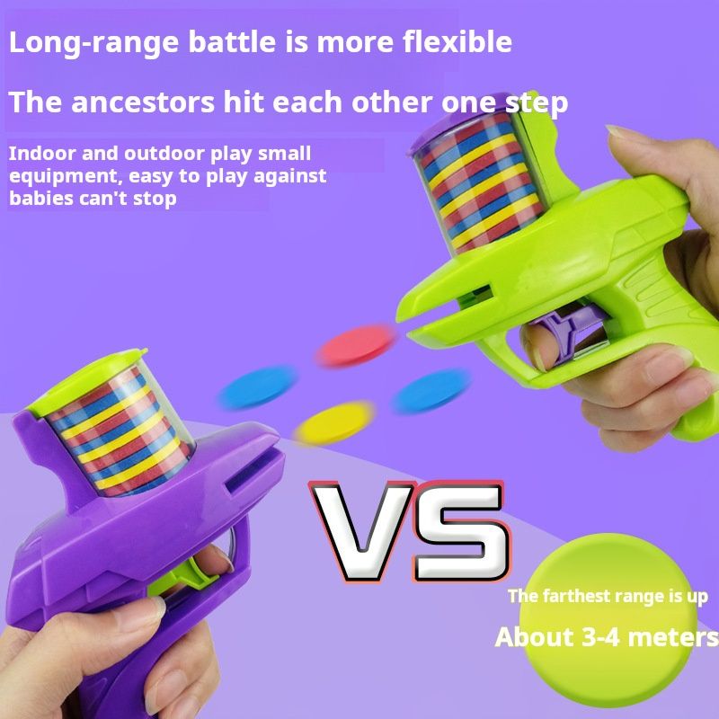 Children's UFO Gun Carrot Gun EVA Toy Gun Parent child Outdoor Toy Soft Bullet Gun Battle